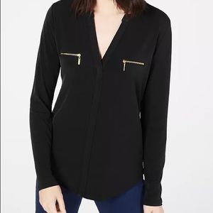 INC Zip Pocket Blouse / Top: NWOT